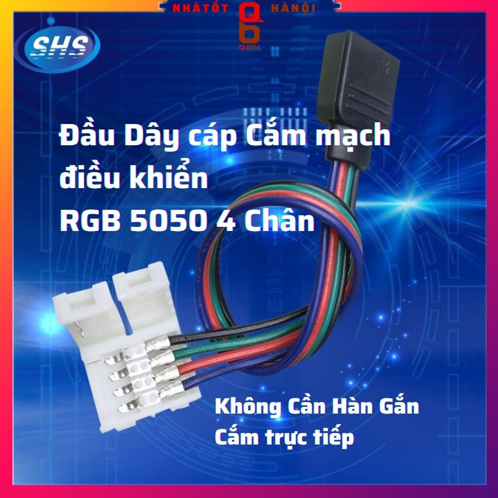 Dây cắm cáp nối Dây LED và mạch điều khiển đèn led rgb dành cho bạn nào thích cắt dây thành các đoạn nhỏ