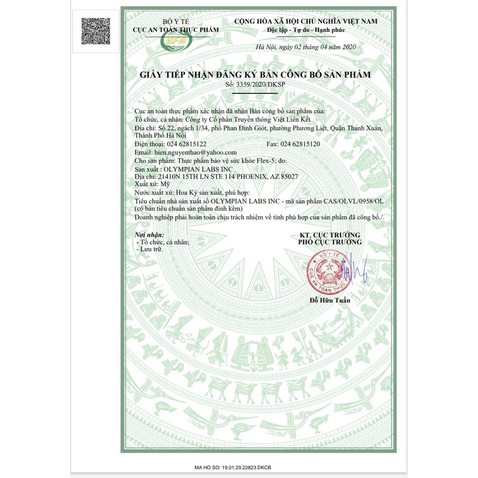 Flex 5 – hỗ trợ chống viêm, giảm đau, tái tạo sụn khớp, ngừa thoái hóa khớp