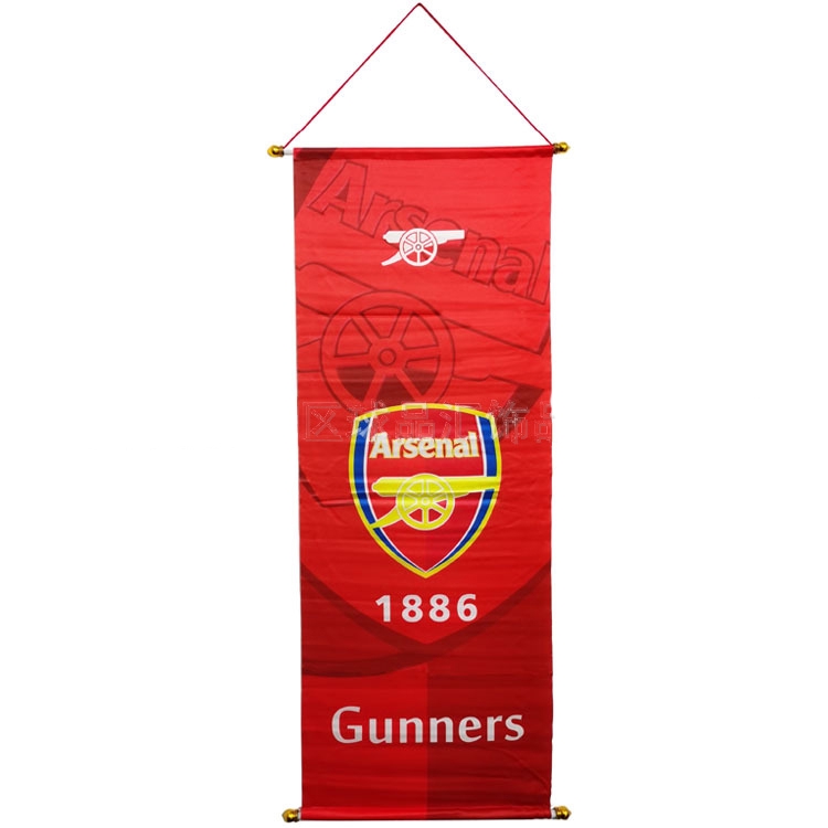 Cờ họa tiết đội bóng Real Madrid Liverpool Arsenal 93x37cm