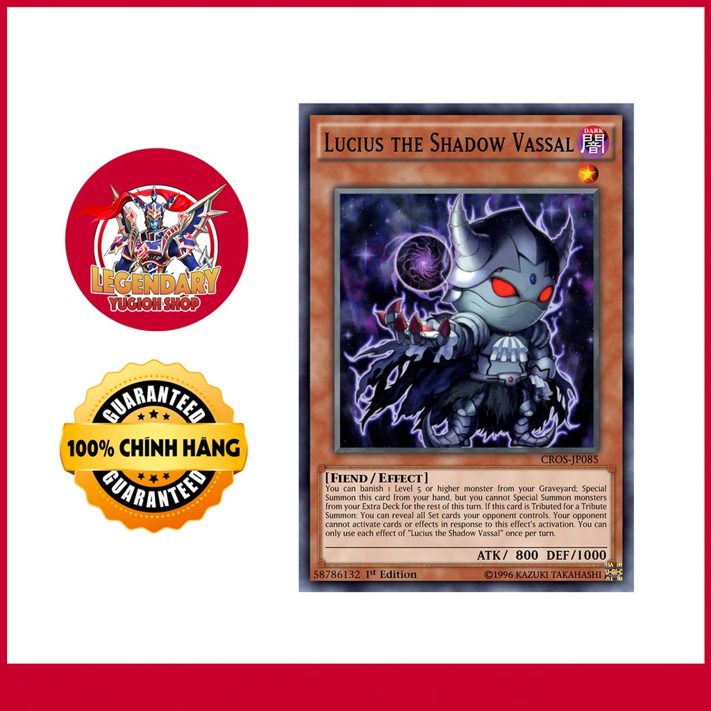 [Thẻ Bài Yugioh Chính Hãng] Lucius The Shadow Vassal