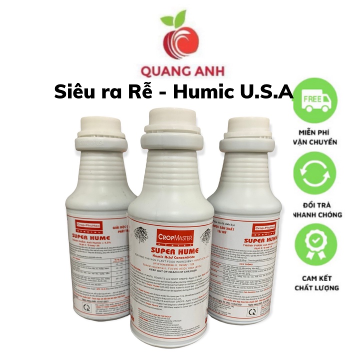 [FreeShip] Phân Bón SUPER HUME-Crop Master Cải Tạo Đất, Phát Triển Bộ Rễ - Chai 250ml