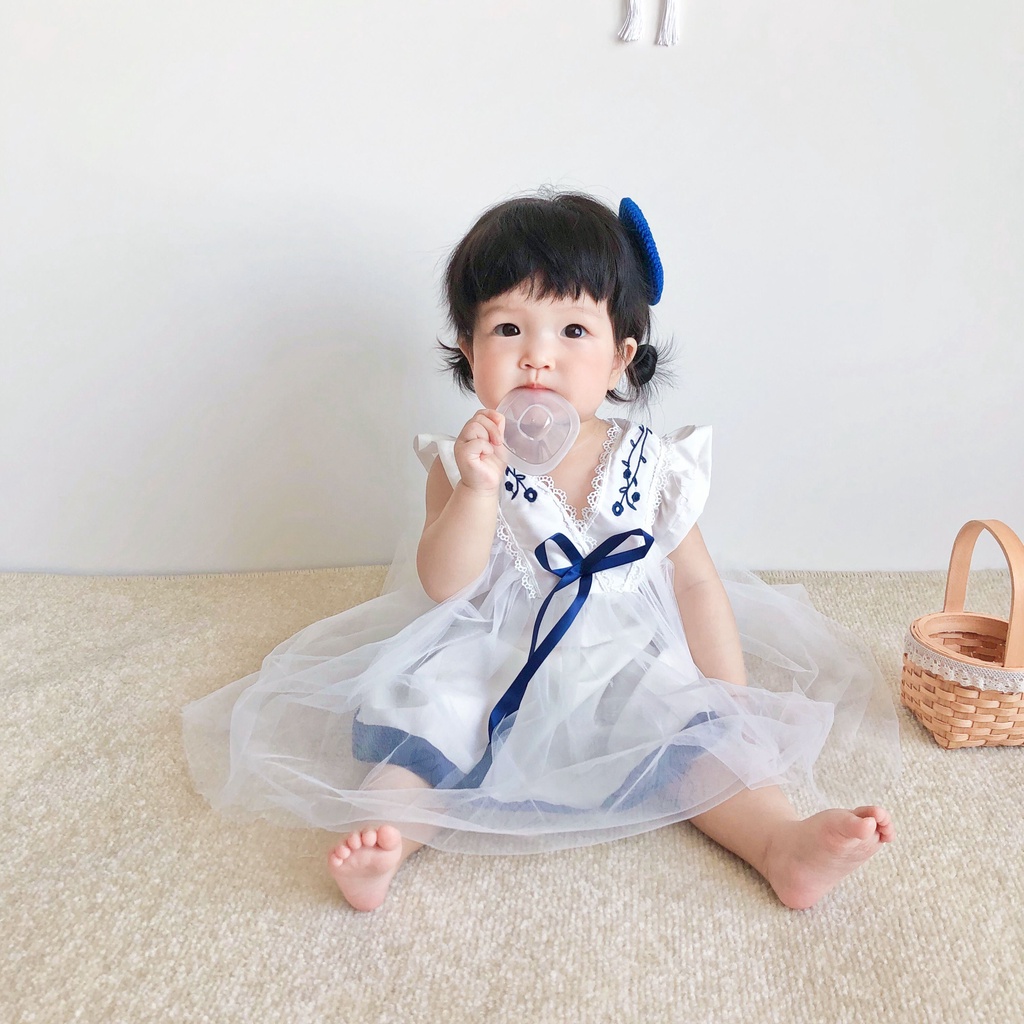 Soffny Đầm Công Chúa Phong Cách Hàn Quốc Thời Trang Cho Bé Gái