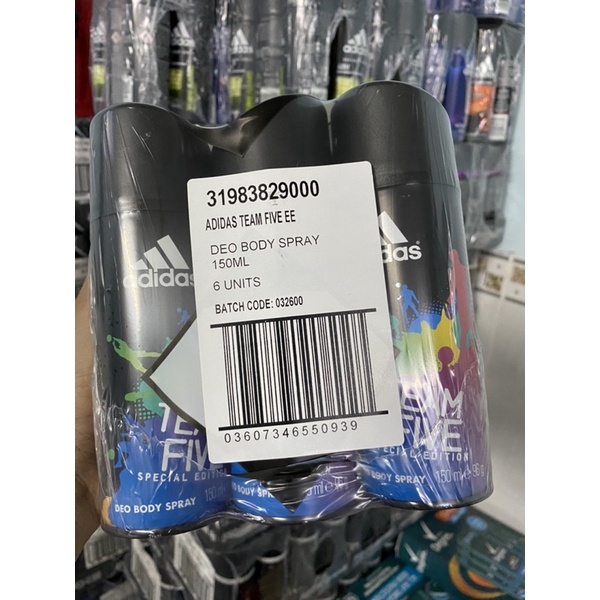 xịt khử mùi ADIDAS thơm mát toàn thân 150ml - chính hãng