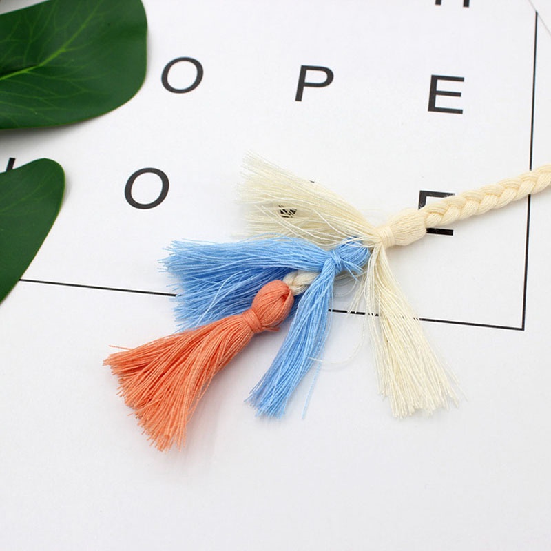 Thắt Lưng Dây Bện Phối Tua Rua Thời Trang