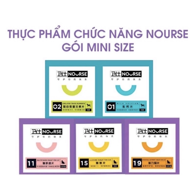 Vitamin tổng hợp NOURSE dành  cho chó mèo