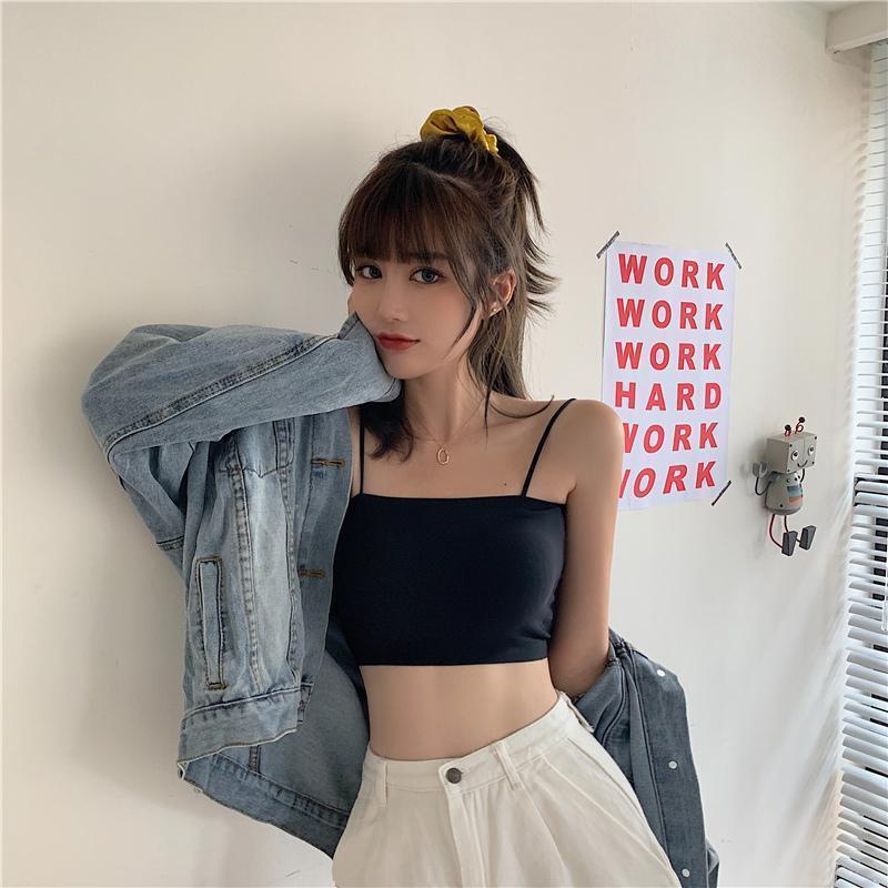 Áo Bra Su Eva Bra Trơn Quây 2 Dây Đệm Mỏng Thoáng Mát GB8881