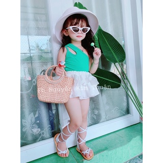 Áo lệch vai cho bé