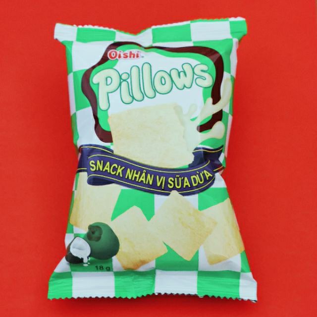 Snack Pillows socola/ sữa dừa bịch 10 gói x 18g