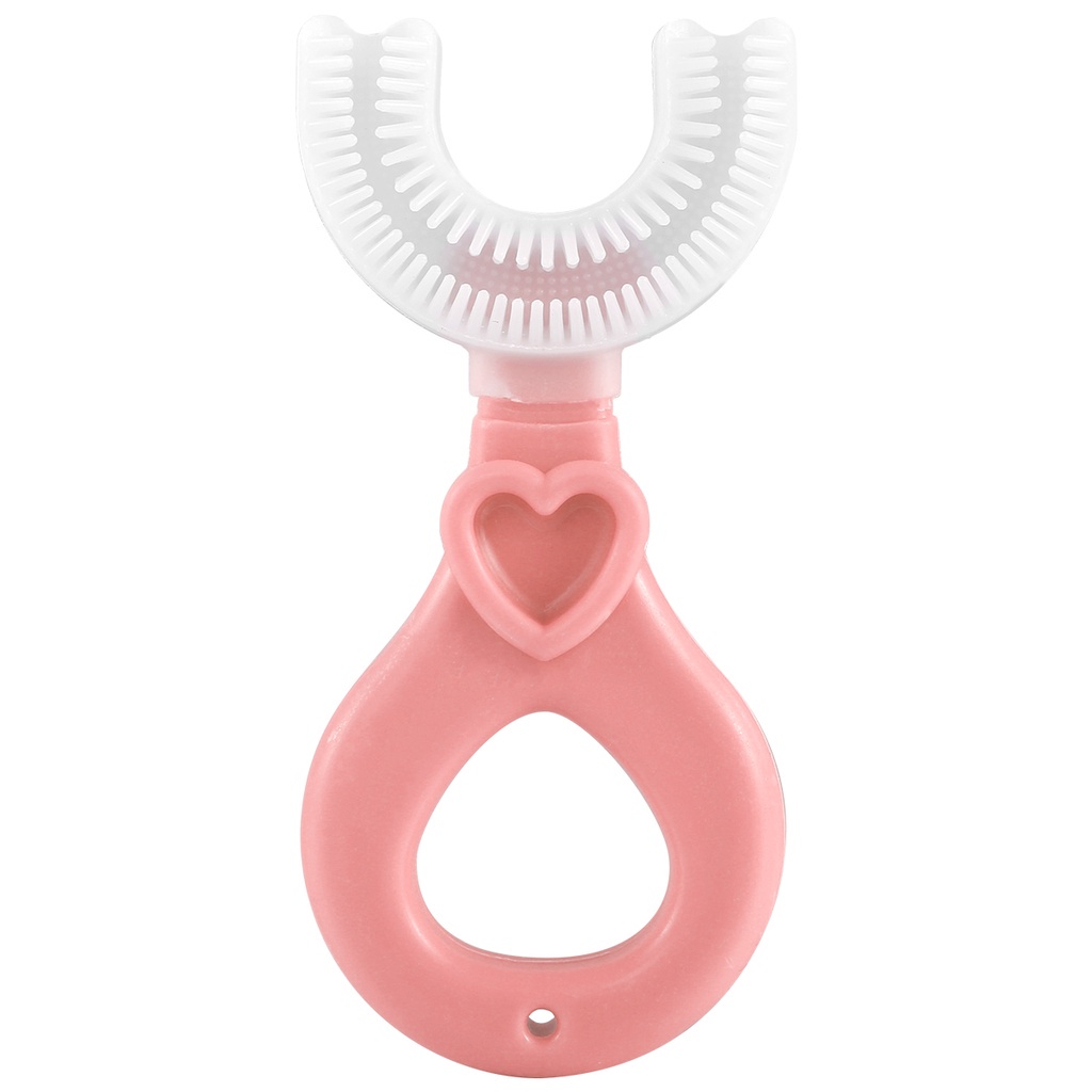 JPRICE [Hàng mới về] Bàn chải đánh răng hình chữ U đầu mềm thiết kế 360 độ cho bé