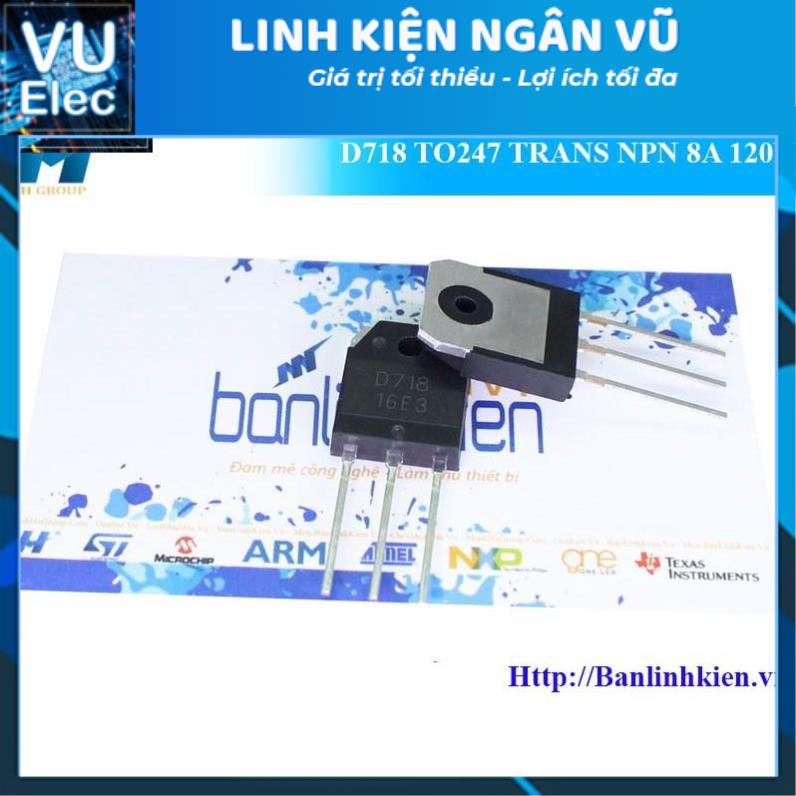 [Sò công suất] 10 con D718 TO247 TRANS NPN 8A 120V