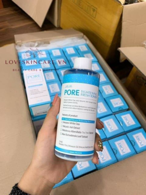 (GRAB / NOWSHIP) (Date 13-07-2024) Nước Hoa Hồng Dành Cho Da Mụn Rire Pore Tightening Fresh Toner 300ml