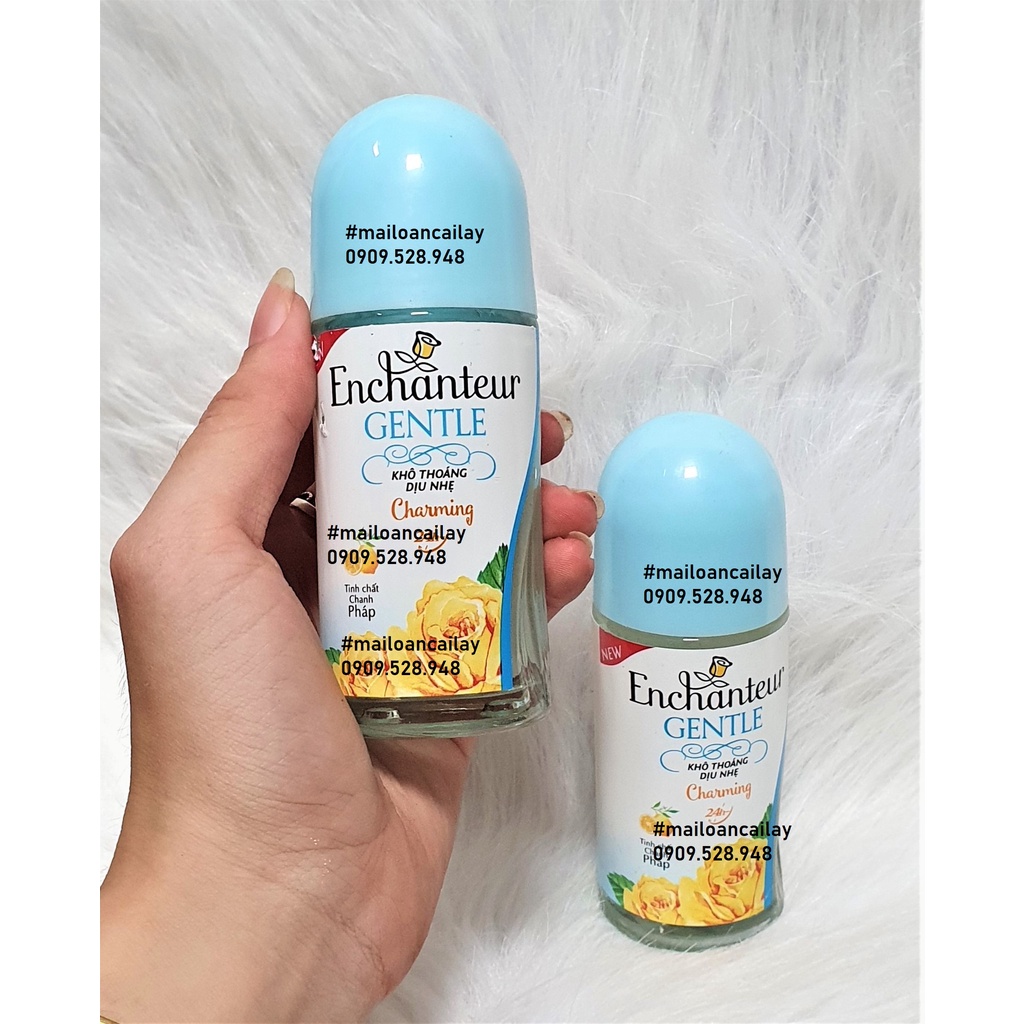 Enchanteur lăn khửi mùi nắp xanh bông vàng 50ml