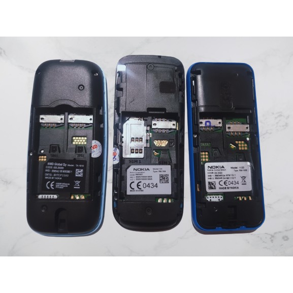 [Mã 159ELSALE hoàn 7% đơn 300K] Combo 3 Siêu Rẻ- 3 Chiếc Nokia 105 (2016), 105 (2017), 101 Bản 2 Sim Zin Kèm Pin Sạc