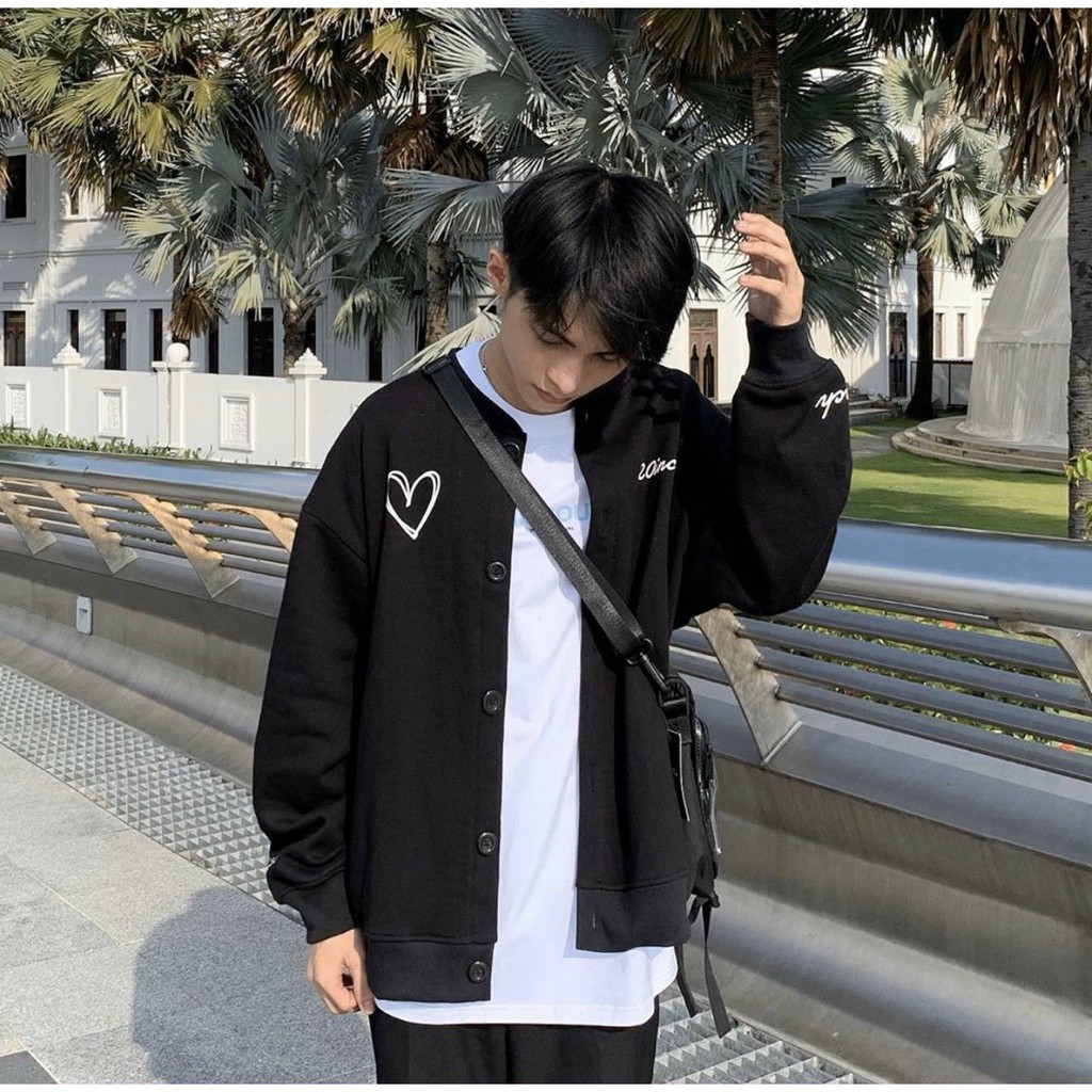 [Ảnh Thật] Áo Khoác Nỉ Unisex Form Rộng Cardigan 20INCH Ulzzang AK75 Kho Sỉ TD | BigBuy360 - bigbuy360.vn