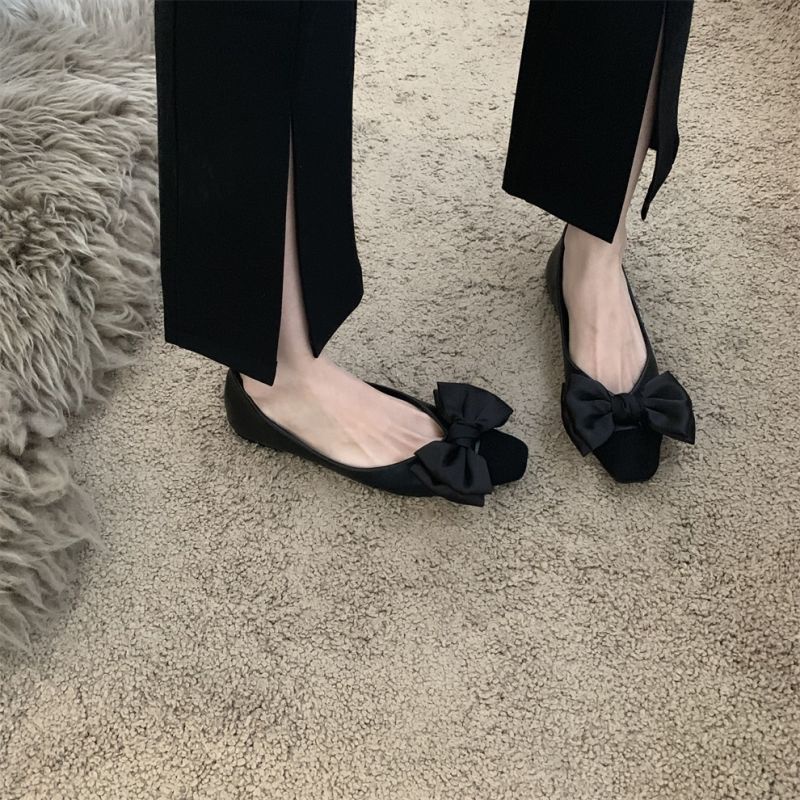 Giầy lười Giày Búp Bê Đế Bằng Phong Cách Pháp Thanh Lịch