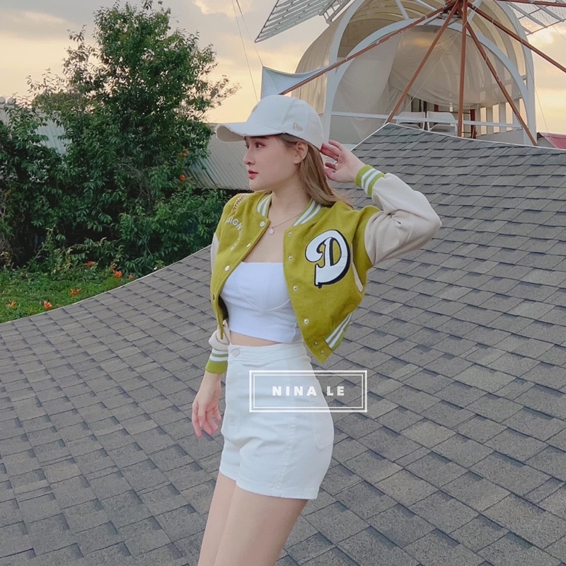 Áo Nỉ Bomber Dáng Crotop Nhiều Màu alohashop91