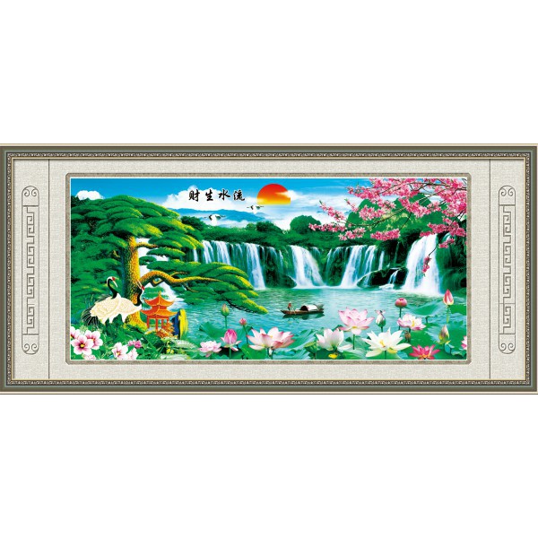 Tranh Đính Đá Phong Cảnh H030