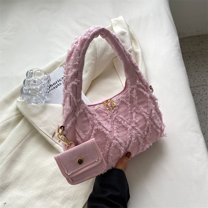 Túi Xách Vải Jean denim Đa Năng Độc Đáo Thời Trang Mùa Hè 2022 Dành Cho Bạn Nữ