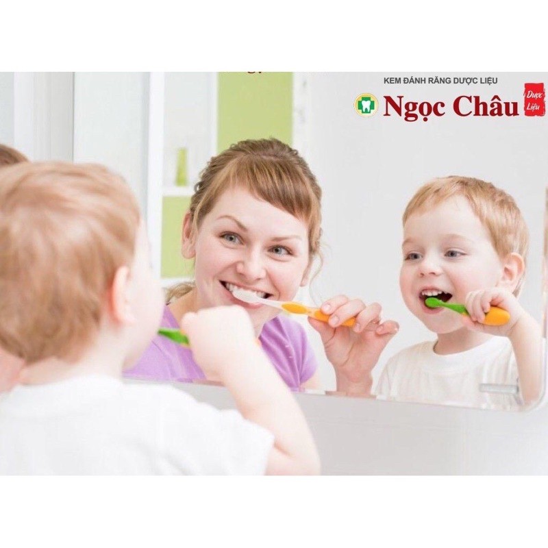 Kem đánh răng cho bé từ 2 tuổi - Ngọc Châu - trẻ em giai đoạn mọc và thay răng -hương dâu của Hoa Linh