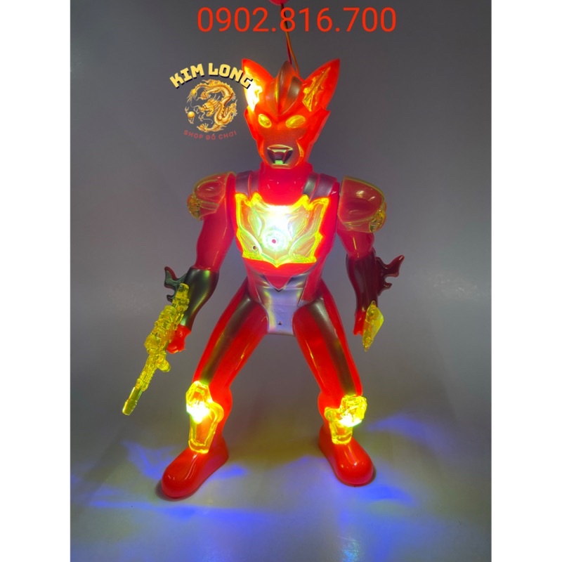 Đồ chơi lồng đèn trung thu hình siêu nhân có pin nhạc đèn