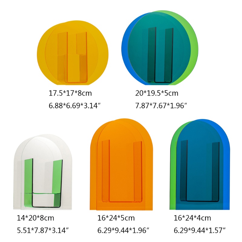 Lọ Hoa Bằng Acrylic Mềm Mại Trang Trí Nhà Cửa / Văn Phòng / Phòng Ngủ