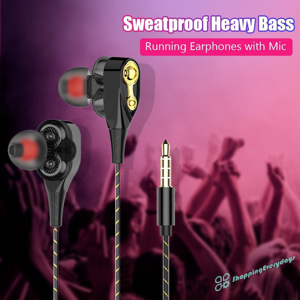 Tai Nghe Nhét Tai Jack 3.5mm Bass Trầm Có Micro Tiện Dụng