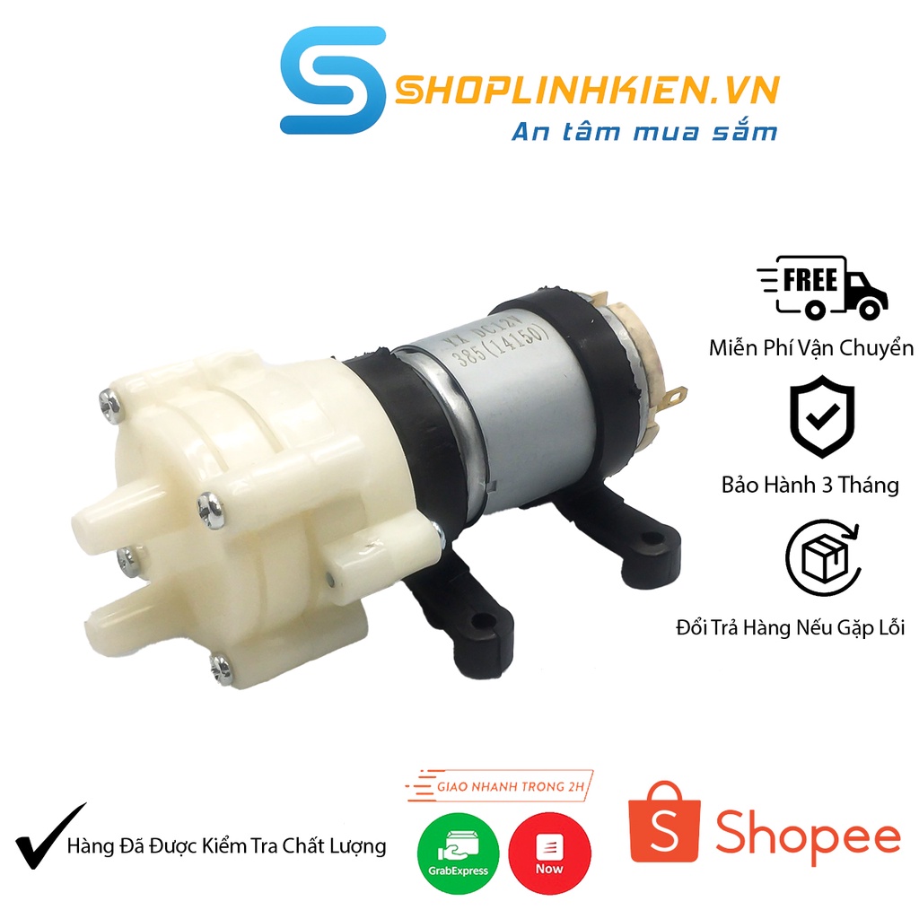 Máy Bơm Oxy Mini Cho Bể Cá 12VBơm Nước Mini 12VChế Máy Rót RượuChế Máy Rửa Tay MB385