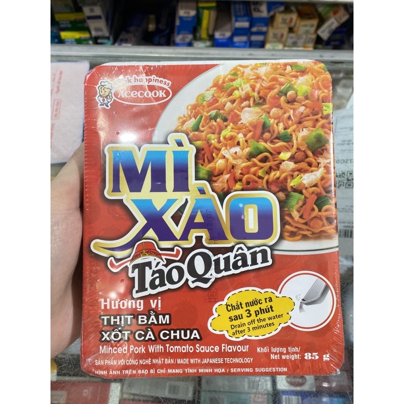 Mì Xào Táo Quân Hương Vị Thịt Bằm Xốt Cà Chua Bát 85g