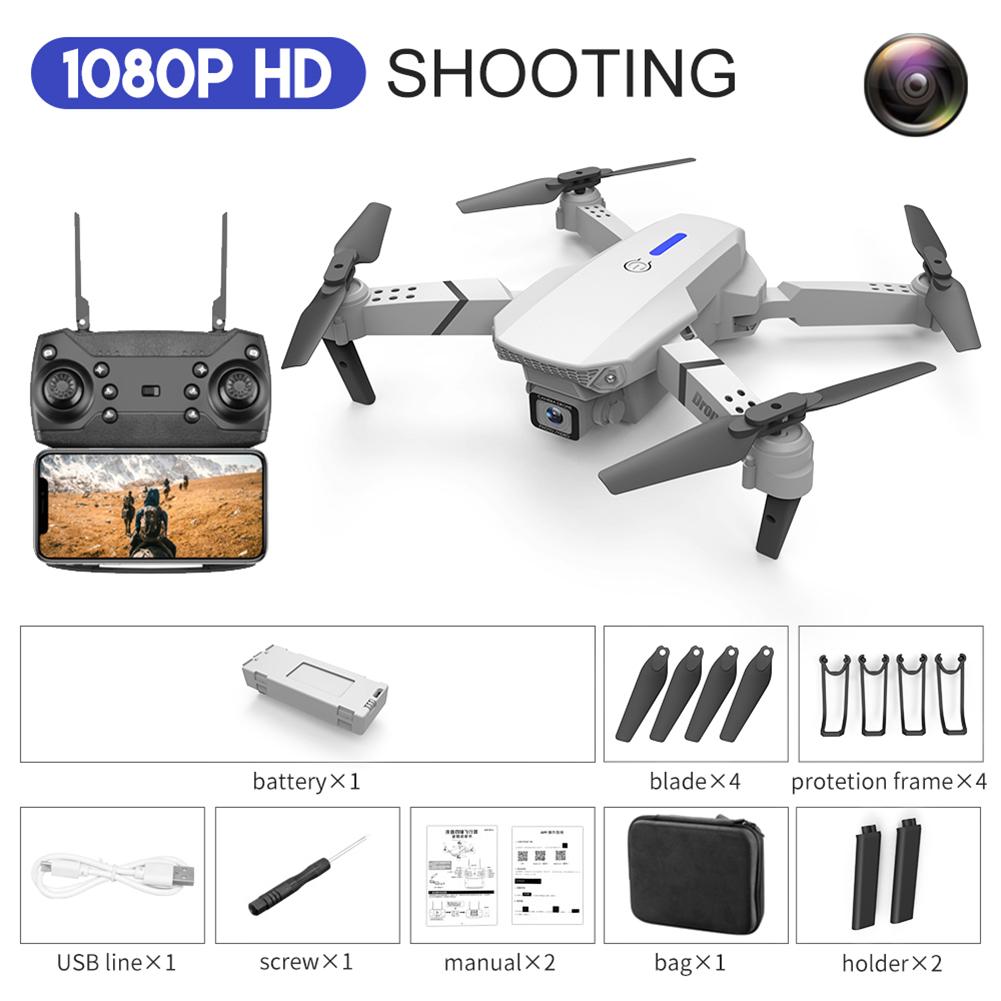RC Drone với camera HD 1080P Mini Foldable Drone Wifi Drone Quadcopter Chế độ giữ Máy ảnh kép Đồ chơi cho cậu bé