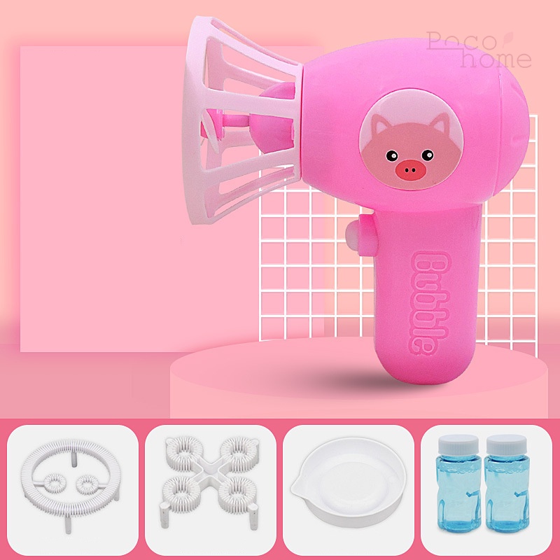 Đồ chơi ngoài trời vui nhộn máy thổi bong bóng quạt gió tự động có sẵn pin, dễ thương cho bé làm quà tặng phần thưởng