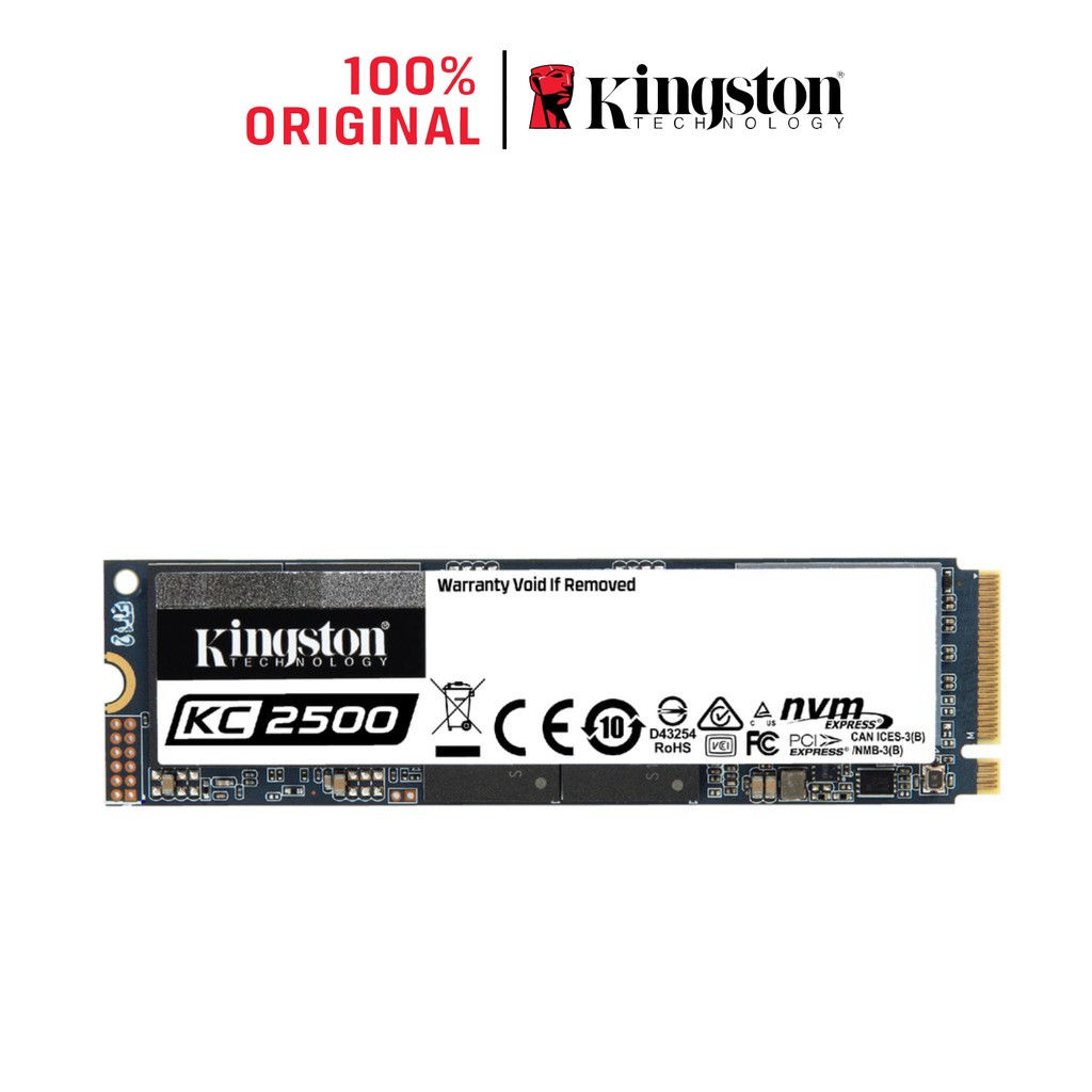 Ổ cứng SSD Kingston 250Gb KC2500 M.2 2280 NVME PCIe Đọc 3500MB/s - Ghi 2500MB/s -SKC2500M8/250G | BigBuy360 - bigbuy360.vn
