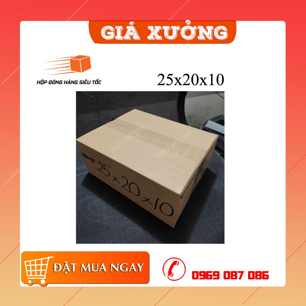 25x20x10 1 Hộp carton đóng hàng