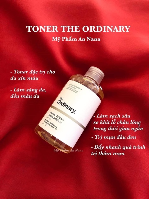 TONER THE ORDINARY GLYCOLIC ACID 7% TONING SOLUTION