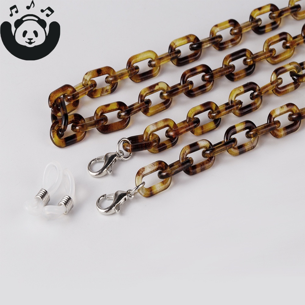 Dây Xích Gắn Mắt Kính Acrylic Chống Trượt Chống Thất Lạc Phong Cách Retro Thời Trang