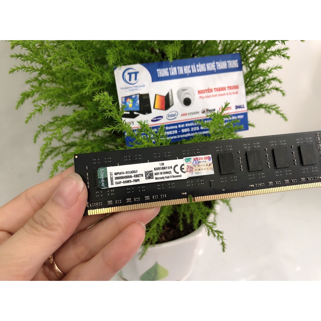 Ram PC - Ram máy tính bàn Kingston DDR3 4Gb Bus 1600Mhz - Mới Bảo hành 36 Tháng (1 đổi 1)