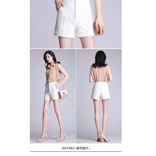 MẶC LÀ SANG quần short nữ,quần đùi nữ siêu tôn dáng khóa trước khuy bọc mã 033xmtk