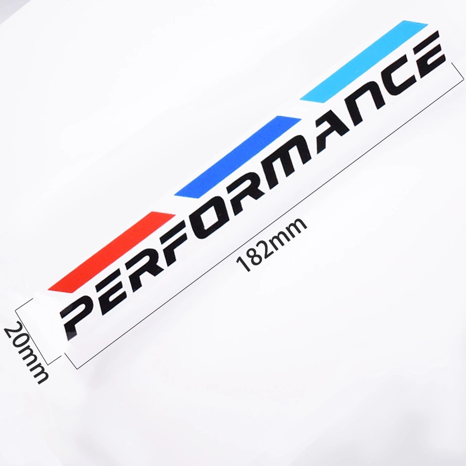 Bộ 2 tem dán gương chiếu hậu ô tô Performance 02