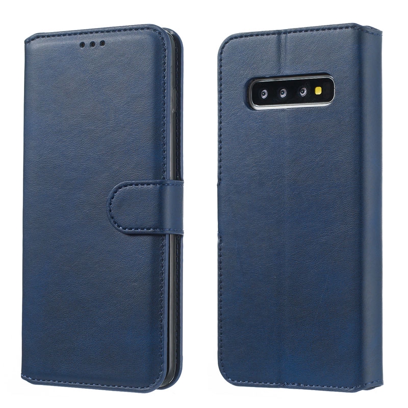 Bao da điện thoại nắp gập phong cách cổ điển tích hợp ví cho Samsung Galaxy S10 S10E S9 S8 S7 Plus Edge | BigBuy360 - bigbuy360.vn