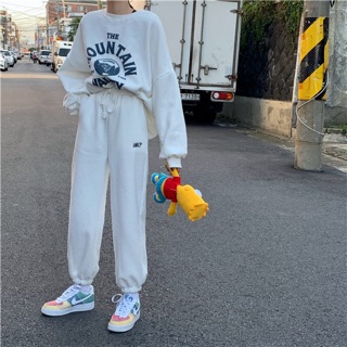 SET ÁO HOODIE QUẦN BAGGY THU ĐÔNG ULZZANG