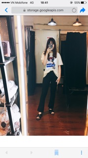 Quần jeans loe 9 tấc