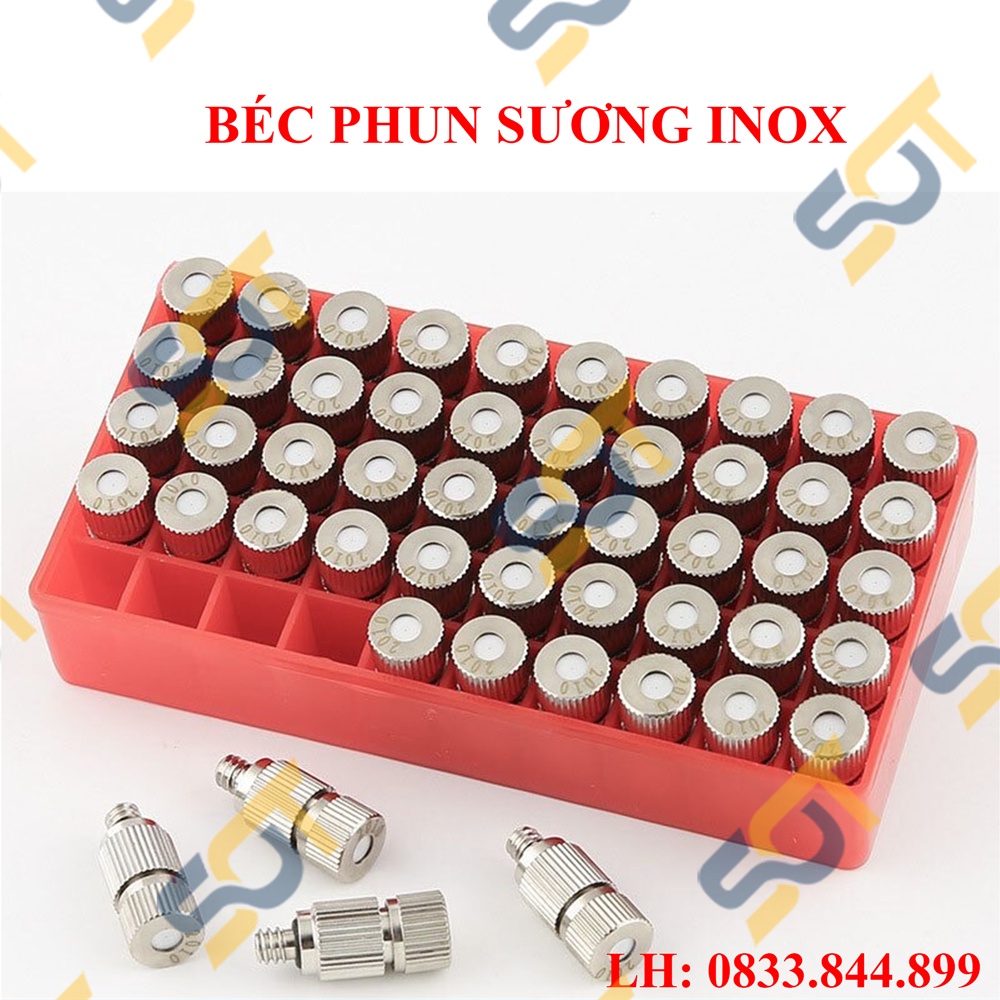 [BÉC PHUN SƯƠNG] Đầu béc phun sương inox số 1, 2, 3 chân ren M5