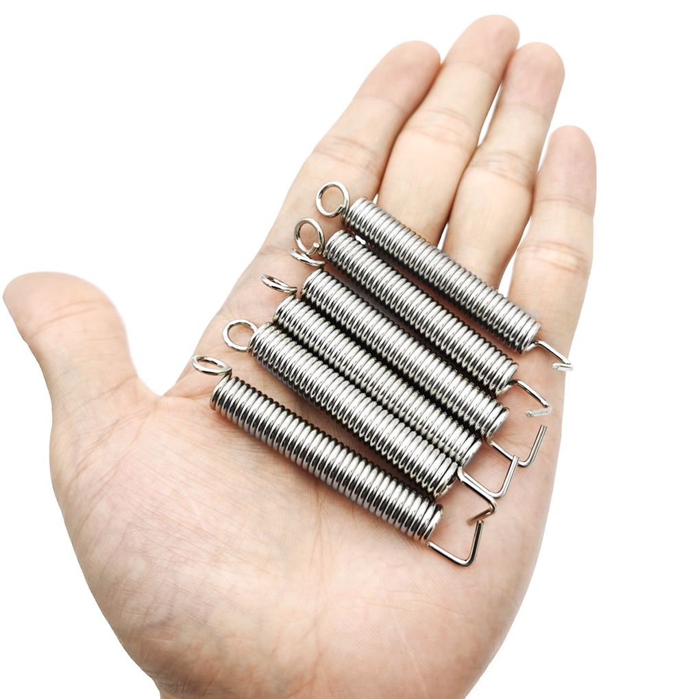 [GLOBAL] 6pcs Stainless Steel Guitar Tremolo Spring Vintage Tremolo Bridge Spring for Fenders Stratocaster ST