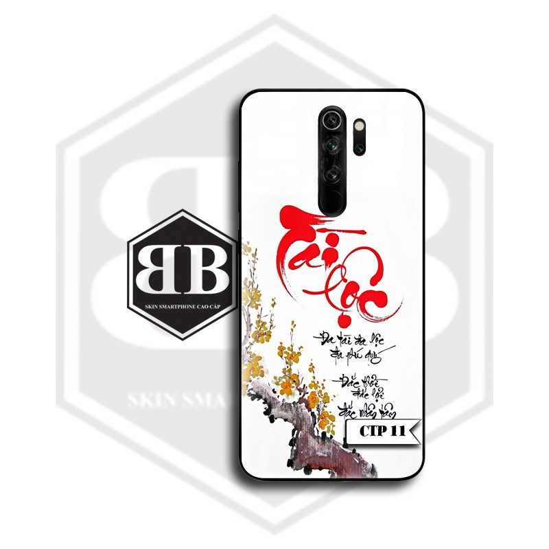 Ốp lưng kính cường lực Xiaomi Redmi Note 8 / Redmi Note 8 Pro / Redmi 8 / Mi 8 Lite in chữ thư pháp theo yêu cầu