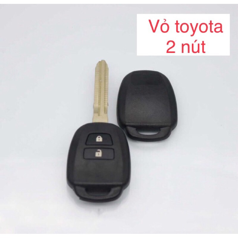 Vỏ chìa khoá TOYOTA ( 2 nút ) xe Vios , Innova , Camry , Corolla ĐỜI 2015 - 2020
