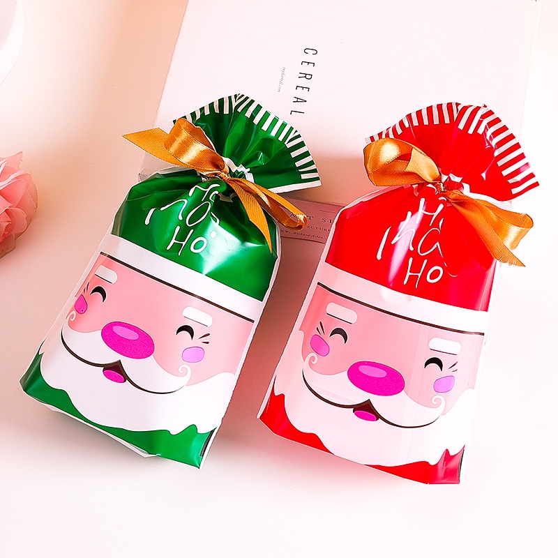 Bộ 10 Túi Đựng Bánh Quy Chủ Đề Giáng Sinh