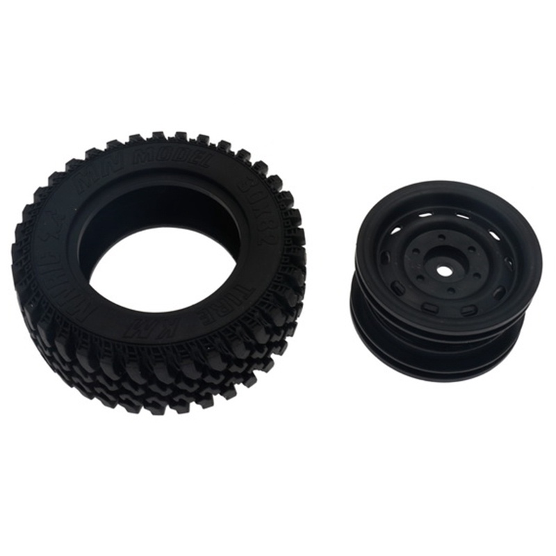 Bộ 4 Bánh Xe Cao Su Cho Xe Hơi Điều Khiển Từ Xa Mn86 1 / 12