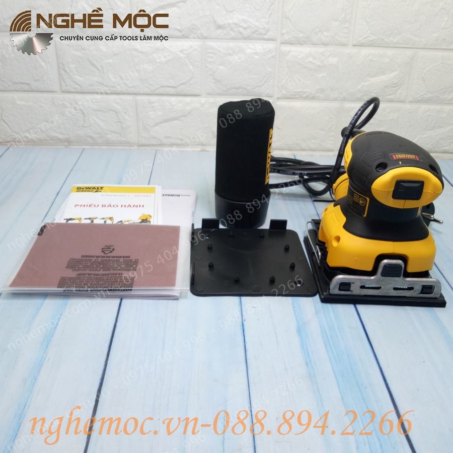 Máy chà nhám vuông Dewalt DWE6411 Nghề Mộc