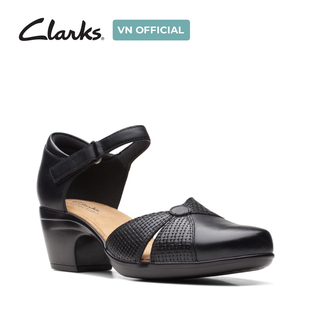 Sandal Da Nữ Clarks Emily Rae màu đen