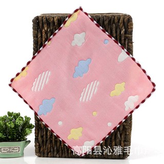 Khăn mặt xô sợi tre 6 lớp cỡ 21*21cm cho bé từ 1 tuổi