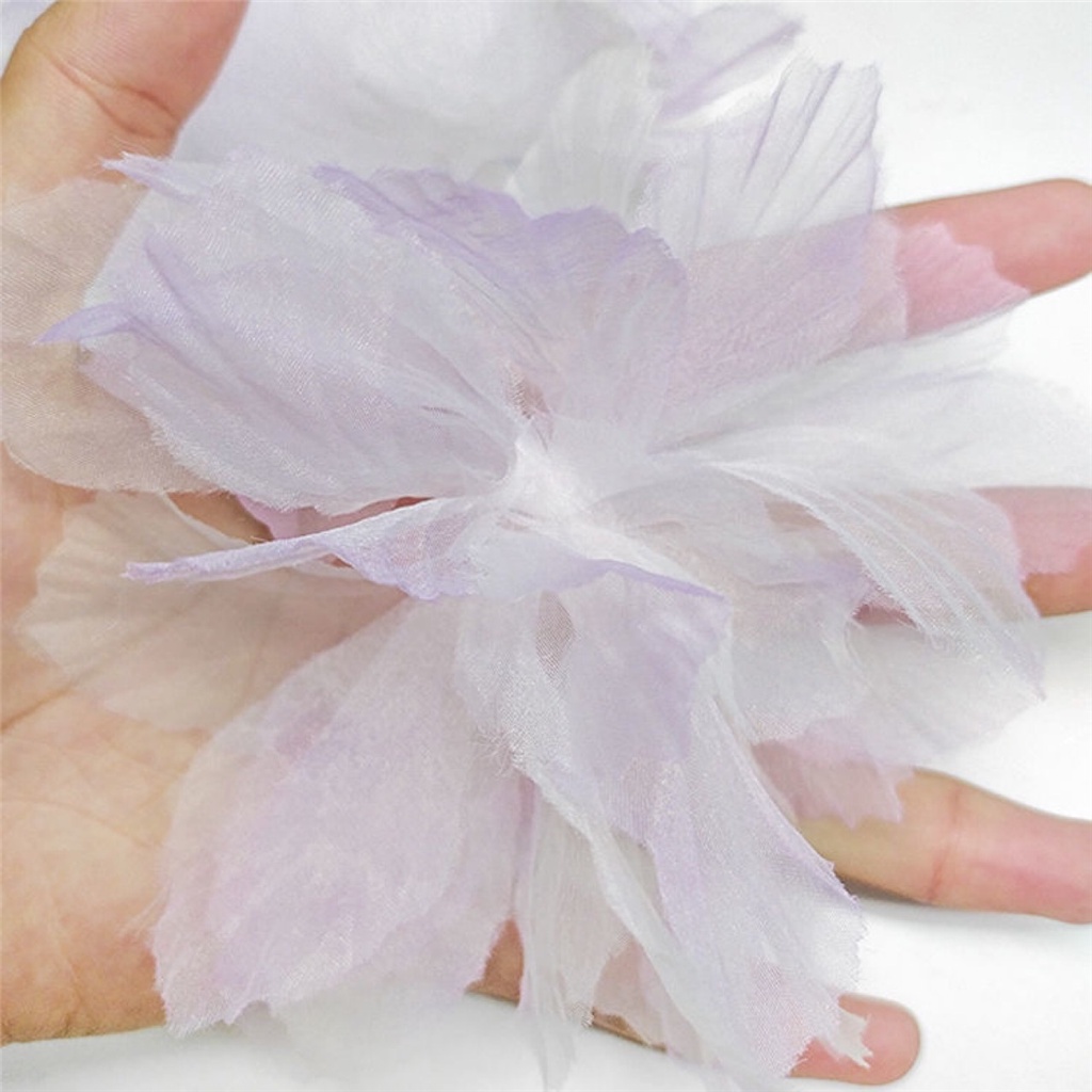 Set 5 Miếng Vải Ren Thêu Hoa Trang Trí Quần Áo Thủ Công